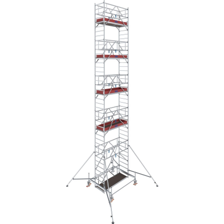 Rusztowanie jezdne aluminiowe Krause Stabilo 100 (0,75x2,00 m) – wys. rob. 11,5 m